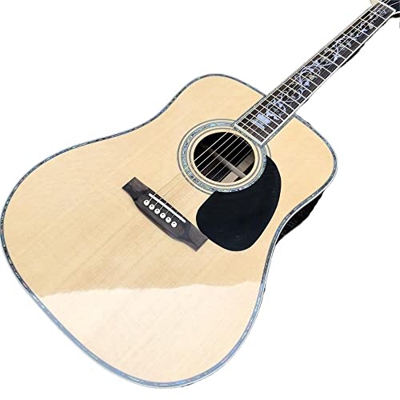 GaYouny 41 Pollici D Modello Guitar Acoustic, Flowers Intails Solid Spruce Top Guitars Acoustic Beatirce (Color : Guitar, Size : 41 Inches)