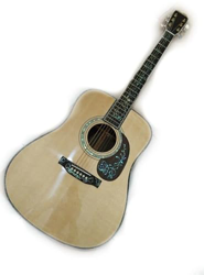 GaYouny Nuovo + Fabbrica + Chitarra Acustica Deluxe Acoustic Electric Guitar Tree of Life Intails Intails Guitar Acoustic Solid Abete Top Beatirce (Co precio