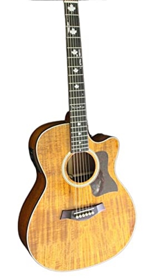 GaYouny Spedizione Gratuita 6 Corda Acustica/Chitarra elettrica Guitar Grand GA Body Wood Personalizzato Chitarra Beatirce (Color : Acoustic with Case