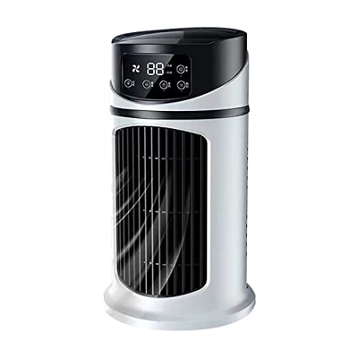 #Mwt13j Air Cooler Home Dormitorio Ufficio Desktop Umidificazione Ventilatore Elettrico USB Multifunzione Timing Ventilatore Aria Condizionata, Bianco