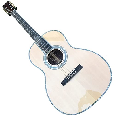 GaYouny Tutto Real 00042 Classical Acoustic Guitar 000-42 Chitarra elettrica Acustica Handmade Solid Spruce Parlour Acoustic Guitarra Beatirce (Color 