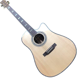 GaYouny Chitarra Acustica tappaway Solido Abete Top Acoustic Electric Guitar Electric Classic KSG Singolo Taglio 41"Chitarra Spedizione Gratuita Beati en oferta