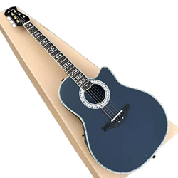 GaYouny Guitar Ovation Solidwood 6 Corde Chitarra Acustica Reale Ovation Guitar Elettrico Acoustic Guitar in Fibra di Carbonio Shell Back Beatirce (Co características