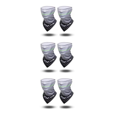 ICDKOYK 3 Set di Manica del ghiaccio Braccio Protezione solare per esterni Raffreddamento Sciarpa per il viso Antiscivolo Assorbimento del sudore Scud
