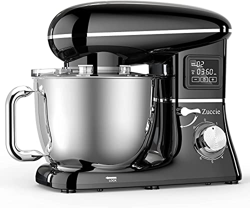 Impastatrice Planetaria, Zuccie 6,2L Schermo Tattile LCD Robot da Cucina con Funzione Timer, 1500W 6Velocità Impastatrice con 7 Accessori per Frullato precio