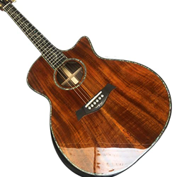GaYouny top PS14 chitarra acustica, Cocobolo posteriore e fianchi, 41 pollici tastiera ebano intarsio chitarra elettrica acustica Beatirce (colore: ch características