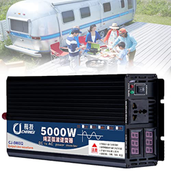 QHYTL Inverter a Onda sinusoidale Pura 5000 w, 12 v/24 v-220 v, Forno a microonde, Piccola Pompa dell'Acqua, fornello a induzione, Utensili elettrici, en oferta