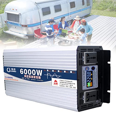 QHYTL Inverter a Onda sinusoidale Pura 5000 w, 12 v/24 v-220 v, Forno a microonde, Piccola Pompa dell'Acqua, fornello a induzione, Utensili elettrici,
