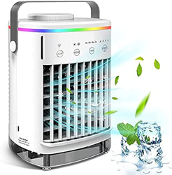 KRASS Condizionatore d'Aria Portatile, Batteria Ricaricabile, Ventilatore USB per Condizionatore d'Aria per Camera, Ufficio, Condizionatore d'Aria Por en oferta