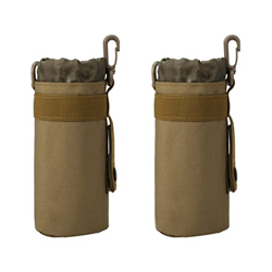 INOOMP 2Pcsbag Borsa per Il Trasporto Della Bottiglia Bollitore Borsa per Custodia Kaki Resistente Custodia per Esterni Portabicchieri características