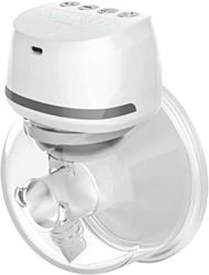 Bellababy Tiralatte Elettrico Indossabile Mani Libere a Basso Rumore, Tiralatte Viene Fornito con Flange da 24 mm, 4 Modalità e 6 Livelli di Aspirazio en oferta