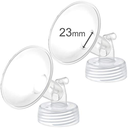 2 x 23mm Maymom Parti per pompa a collo largo per Spectra S1/S2, con flangia a collo largo; non originali; ricambio per Spectra-Shield (flangia Spectr en oferta