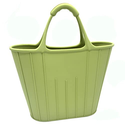 Borsa da spiaggia impermeabile, borsa in silicone lavabile, grande borsa da viaggio in gomma, cestino multifunzionale, borsa portatile aperta per camp