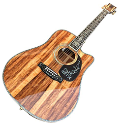GaYouny Chitarra acustica tipo D completamente rivestita da 104 cm, tastiera in ebano, chitarra classica, chitarra pop, chitarra acustica Beatirce (di en oferta