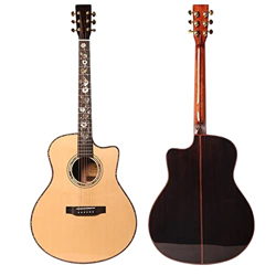 GaYouny Legno di abete rosso solido chitarra acustica chitarra classica Folk pop chitarra acustica Kit Beatirce precio