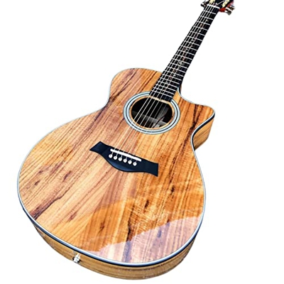 GaYouny Chitarra acustica in legno, tastiera in ebano chitarra elettrica bilanciata chitarra pop folk strumenti musicali kit chitarra acustica Beatirc