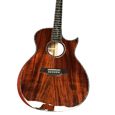 GaYouny Chitarra acustica vera tastiera in ebano, chitarra acusticaChitarra pop folk kit per chitarra acusticaAcoustic Steel-String Chitarre Beatirce