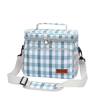 HODAGES Zaino Termico Borsa Termica per Il Pranzo da Donna Borsa Termica da Picnic di Grande capacità con Tracolla Borsa Termica per la Preparazione d