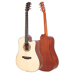 HIONRE Chitarra Acustica Ballad, 41 Pollici - Corde per Chitarra Acustica Alice, Accordatura, Copri Perni delle Corde, Manico Rinforzato in Acciaio, P características