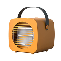 Bidisky #03030a Portatile Air Cooler Office Silent Mini Evapoair Fan USB Ricaricabile Piccolo Ventilatore, Arancione#03030a, M precio