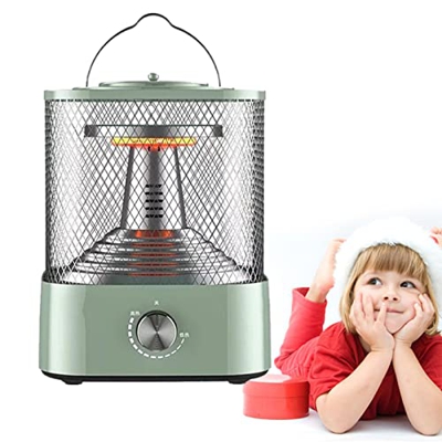 Lkjpo Portable Electric Heater, Mini Foot Warmer with Aromatherapy Box Design, You Can ADD Essential Oils Or Moxa,3S Rapid Heating,Green
