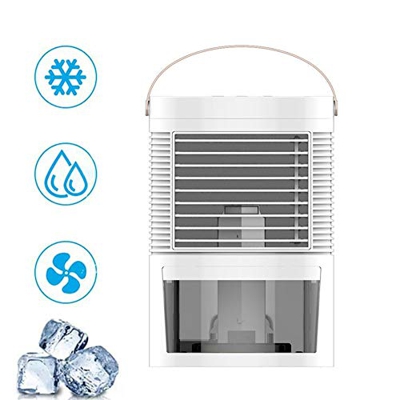 Condizionatore d'Aria Portatile, Mini condizionatore d'Aria, raffreddatore d'Aria Personale, Mini con Luce Notturna a 7 Colori, ventilatori per Camera