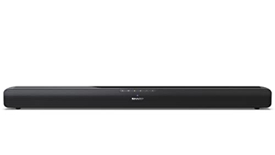 Sharp HT-SB107 Mini Soundbar con streaming audio wireless Bluetooth 5.1, Bluetooth con HDMI ARC/CEC, USB player, potenza totale 75 W, colore: Nero