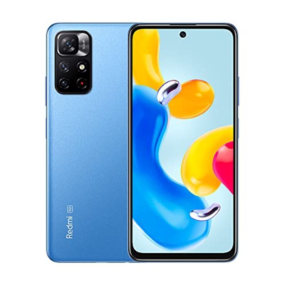 Xiaomi Redmi Note 11S 5G Smartphone,4GB 128 GB Telefono,Processore MediaTek Dimensity 810, Display FHD + Dot da 6,6", Tripla Fotocamera AI,Blu