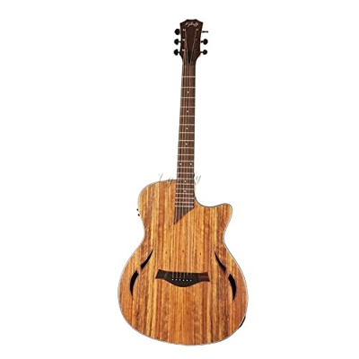 GaYouny Chitarra Buona qualità Speciale Stile di Legno di Noce Chitarra Acustica Elettrica Chitarra elettrica Beatirce (Color : Model 2 with EQ, Size 