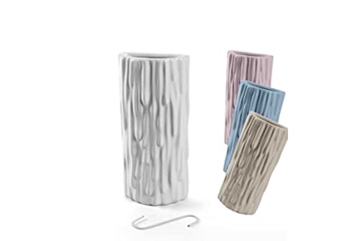 Set 4 pz umidificatore evaporatore ambiente termosifone in ceramica 20 cm decoro effetto legno 4 colori PAM-840500