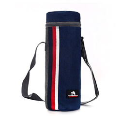 vreplrse Borsa termica per bottiglia d'acqua Fodera in alluminio Lavabile Bevande Frutta Verdura Pranzo Raffreddamento Custodia calda, Blu características