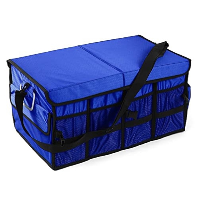 Seino Portapacchi da picnic resistente, pieghevole, per riporre gli alimenti, colore: blu