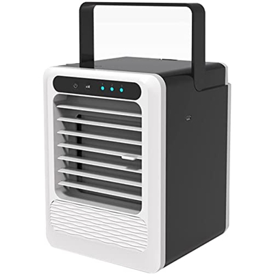 Condizionatore d'aria portatile, oscillazione automatica del dispositivo di raffreddamento dell'aria personale con 3 velocità del vento, 2 refrigerazi