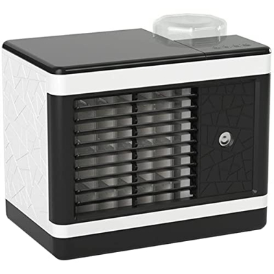 Ventola for condizionatore d'Aria Portatile, Piccolo Dispositivo di Raffreddamento dell'Aria evaporativa con 3 velocità, Ventola di Raffreddamento Per