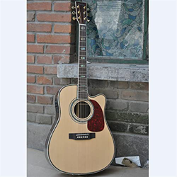 FMOPQ 41 Inches Acoustic Guitar Solid Spruce Acoustic Electric Guitar Classic 6 Strings Handmade Guitar Guitars (Color : Guitar And hardcase Size : 41 precio