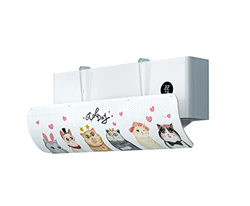 FMOPQ Home Air Conditioning Deflector Wall-Mounted Air Conditioner Universal Air Outlet Windshield Punch-Free Installation(90 cm27 cm) precio