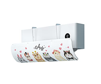 FMOPQ Home Air Conditioning Deflector Wall-Mounted Air Conditioner Universal Air Outlet Windshield Punch-Free Installation(90 cm27 cm)