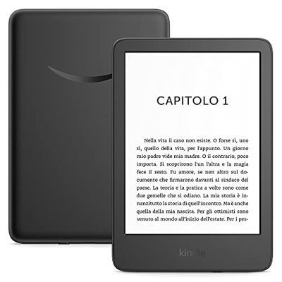 Nuovo Kindle (modello 2022) | Il nostro Kindle più leggero e compatto, ora con uno schermo da 6’’ ad alta risoluzione (300 ppi) e doppio spazio di arc