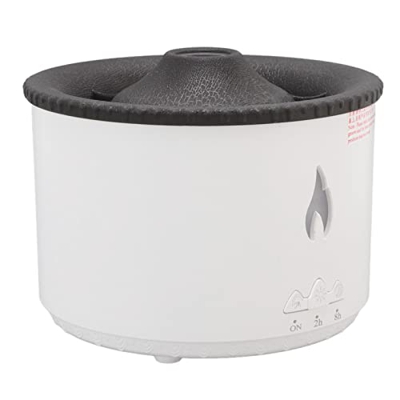 Diffusore di Olio Essenziale, Diffusore di Aroma di Fiamma Ad Ultrasuoni con Luce LED, Nebbia Regolabile, Umidificatore Atomizzatore Seajelly Umidific