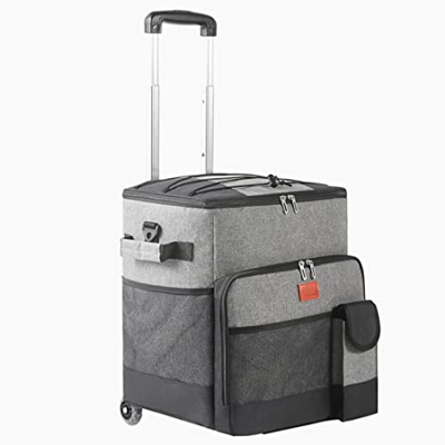 Jczw Borsa Termica for Carrello, Borsa Termica da Campeggio, Borsa Termica Portatile, Impermeabile, Resistente, Adatta for Campeggio, Escursionismo, P
