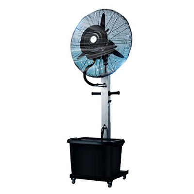 FMOPQ Heavy-Duty Electric Swing Expandable Independent Base Cooling Fan - 3-Speed Setting - 3 Blades - 42l Water Tank - 110V