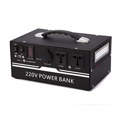 JMOMC Centrale elettrica Portatile Centrale elettrica da 300 W Alimentazione di riserva caricata da Pannello Solare/Presa a Muro per Campeggio Uso Dom