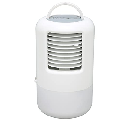 LBEC Mini condizionatore d'Aria 500ml 100-240V Serbatoio d'Acqua Funzione di temporizzazione a 3 velocità a Basso Rumore per