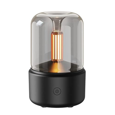 HIPIPES Diffusore di Aromi A Lume di Candela, Portatile 120 Ml USB Elettrico Umidificatore d'Aria Olio Essenziale Nebulizzatore Freddo Nebulizzatore c