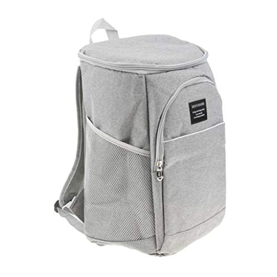 SAZAO Zaino Freddo Impermeabile Borsa Termica Picnic Borsa Termica Zaino Zaini for Viaggi in Campeggio all'aperto (Grigio) (Color : Grey)