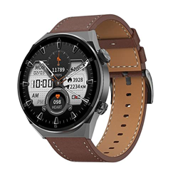 Orologi Sportivi Schermo NFC da Uomo Smart Watch Bluetooth Call Sport Fitness Orologi Impermeabili Smart Watch Sport e Tempo Libero (Color : Silicone  características