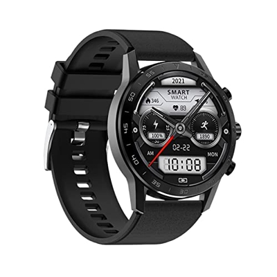 Orologi Sportivi Smart Watch Mens Display Bluetooth Call Impermeabile Smart Bracciale Music Player Sport e Tempo Libero (Color : Steel Belt Silver)