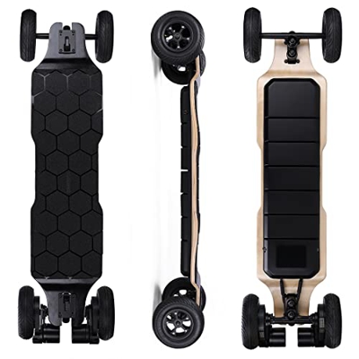 Kit skateboard elettrico per adulti, Longboard elettrico con telecomando, motore doppio hub da 2000 W, 130 kg, 50 km/h, 7 strati Maple Cruiser Skatebo