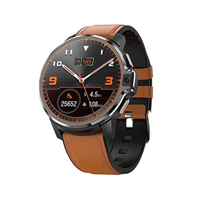 Orologi Sportivi Smart Watch Men Card Bluetooth Chiama Smartwatch Camera Monitor Tracker Posizione Phone Watch Sport e Tempo Libero (Color : Black1, S