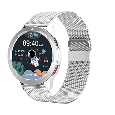 Orologi Sportivi NFC Men Smart Watch Bluetooth Call Orologi Sportivi Impermeabili for Il Fitness Sport e Tempo Libero (Color : Silicone Blue)